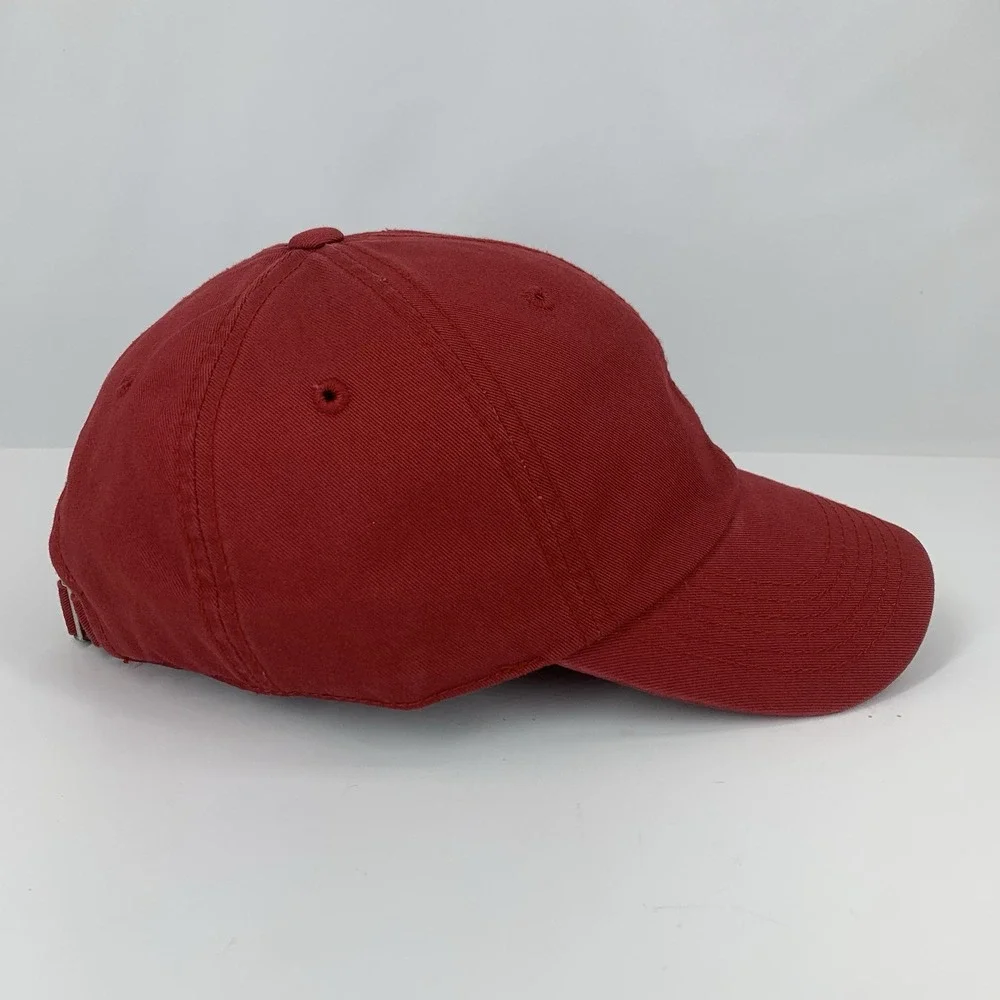 Top of the World Blank Hat Crimson Red Adjustable Strap TOW Dad Baseball Cap